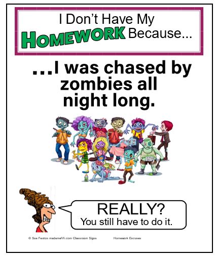 I Don't Have My Homework - Click Image to Close
